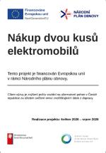 Nákup 2ks elektromobilů